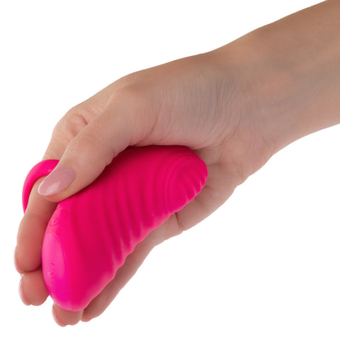 Envy Handheld Thumping Rechargeable Silicone Massager - Pink