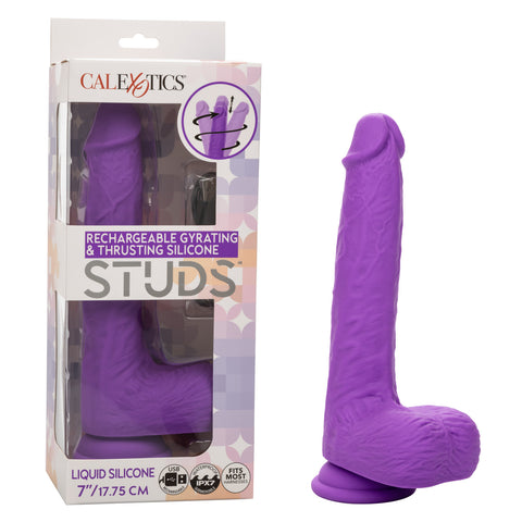 Rechargeable Rumbling & Thrusting Silicone Studs