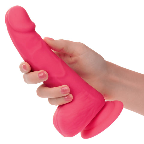 Neon Silicone Studs Dildo 6in