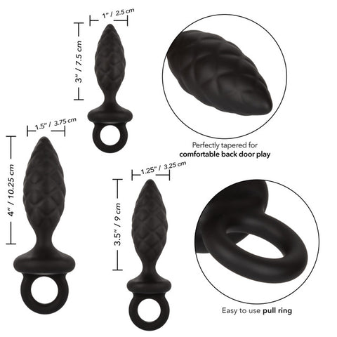 Silicone Anal Probe Kit - Black