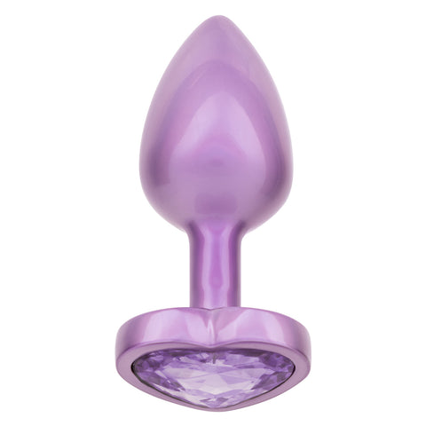 Jewel Amethyst Heart Plug Amethyst Anal Products