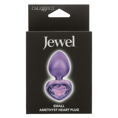 Jewel Amethyst Heart Plug Anal Products