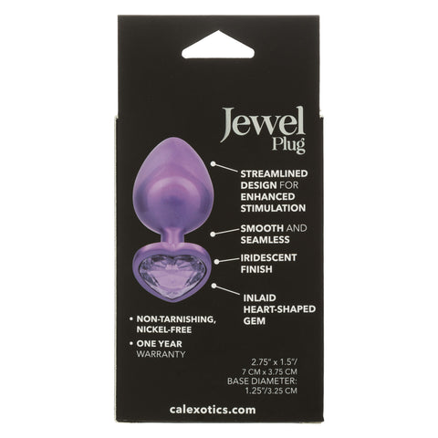 Jewel Amethyst Heart Plug Anal Products