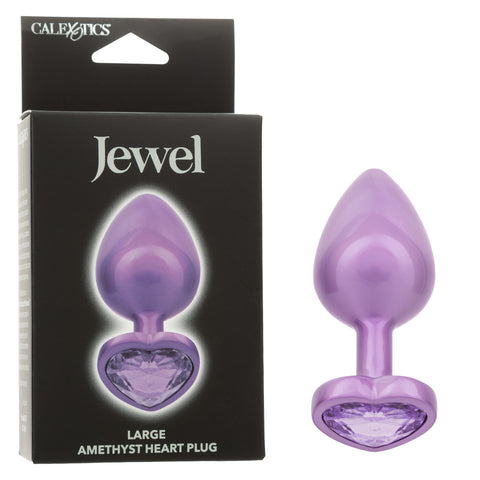 Jewel Amethyst Heart Plug Anal Products