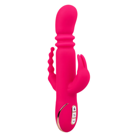 Jack Rabbit® Signature Heated Silicone Triple Fantasy Rabbit Vibrators