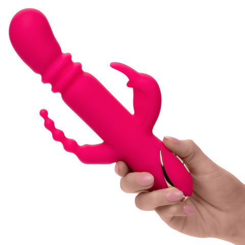Jack Rabbit® Signature Heated Silicone Triple Fantasy Rabbit Vibrators