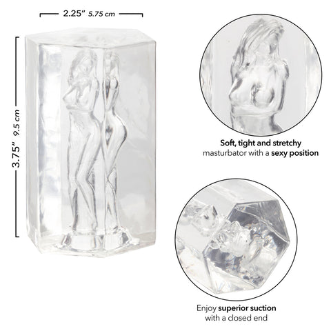 Girls Girls Girls Crystal Full Body Stroker - Clear Dolls & Masturbators