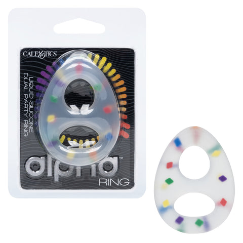 Alpha™ Liquid Silicone Dual Party Ring Penis Enhancement