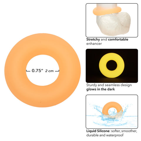 Alpha™ Glow-In-The-Dark Liquid Silicone Prolong Medium Ring