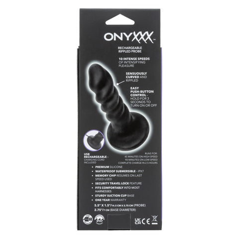 Onyxxx™ Rechargeable Rippled Probe Dongs & Dildos