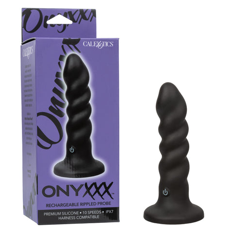 Onyxxx™ Rechargeable Rippled Probe Dongs & Dildos