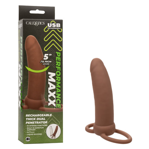 Performance Maxx Rechargeable Silicone Thick Dual Penetrator Extender