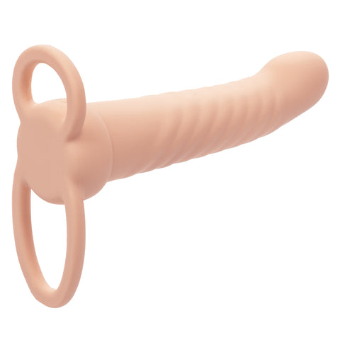 Performance Maxx Rechargeable Silicone Ribbed Dual Penetrator Extender Penis Enhancement