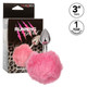 Running Wild Faux Fur Bunny Tail and Metallic Anal Plug - Pink