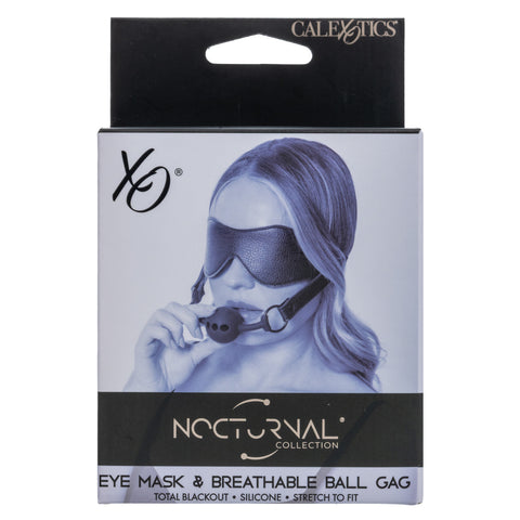 Nocturnal® Collection Eye Mask & Breathable Ball Gag Fetish