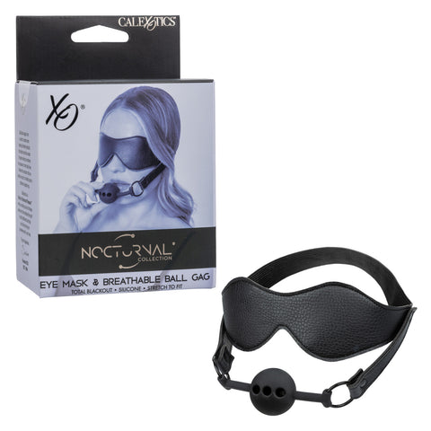 Nocturnal® Collection Eye Mask & Breathable Ball Gag Fetish
