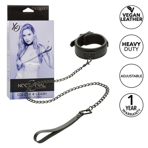 Nocturnal Collection Collar & Leash - Black