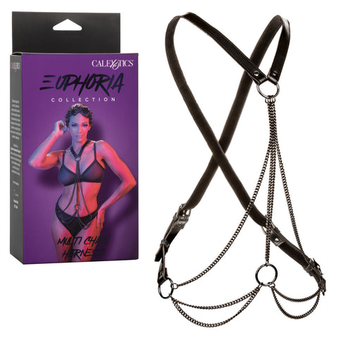 Euphoria Collection Multi Chain Harness - Black