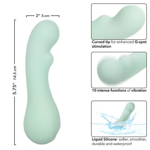 Pacifica Bora Bora Rechargeable Silicone Vibrator - Green