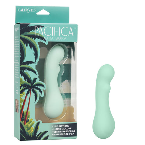 Pacifica Bora Bora Rechargeable Silicone Vibrator - Green