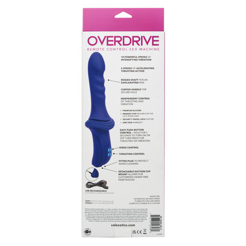 Overdrive Remote Control Sex Machine Ridged Thruster