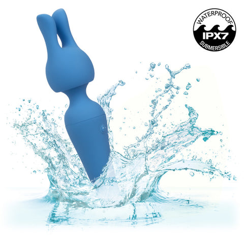 Couture Collection Rechargeable Silicone Body Wand Kit - Blue Vibrators