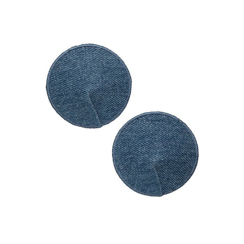 Ride 'Em Premium Denim Collection Round Pasties - O/S