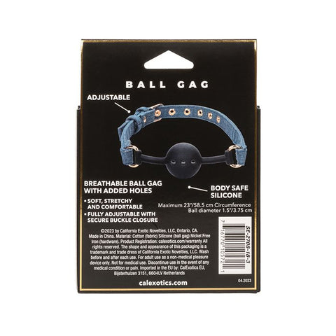 Ride 'Em Premium Denim Collection Ball Gag