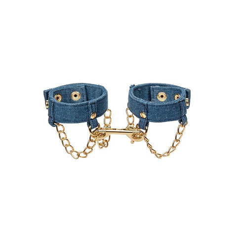 Ride 'Em Premium Denim Collection Wrist Cuffs Bondage & Restraints