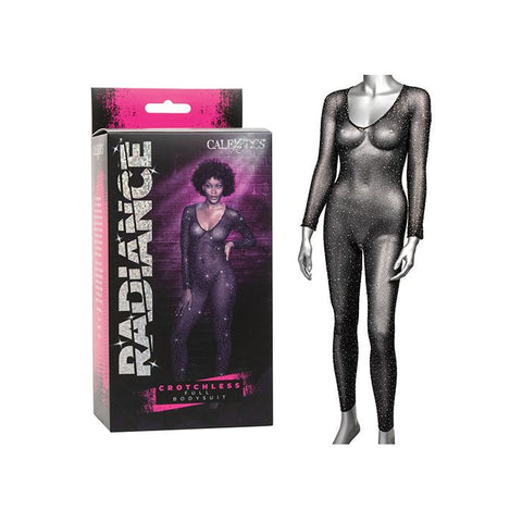 Radiance Crotchless Full Body Suit Black