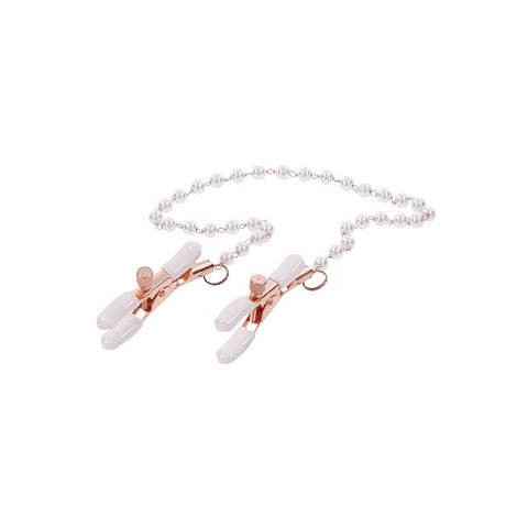 Sex & Mischief Peaches 'n CreaMe Pearl Nipple Clamps Fetish