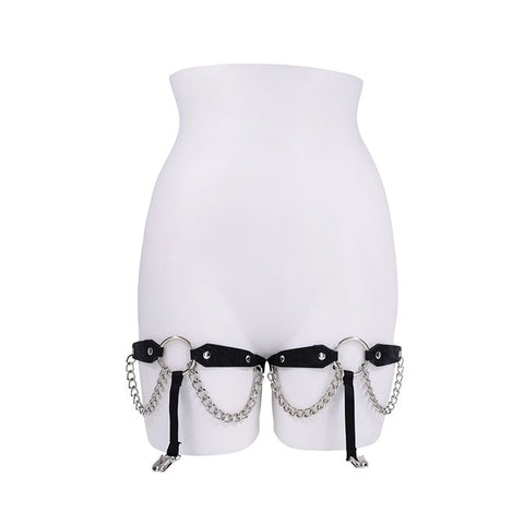 Sex & Mischief Chain Lace Garters Hosiery