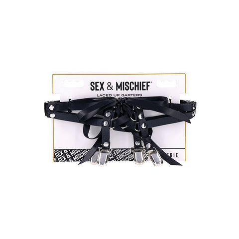 Sex & Mischief Laced Up Garters Hosiery