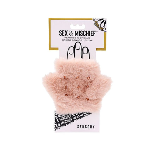 Sex & Mischief Peaches 'n CreaMe Spiked Sensory Glove Fetish