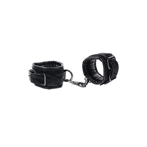 Sportsheets Velvet Noir Handcuffs - Black Bondage & Restraints