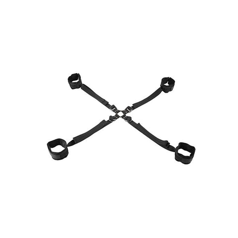 Sportsheets Velvet Noir Adjustable Hog Tie & Cuff Set Fetish