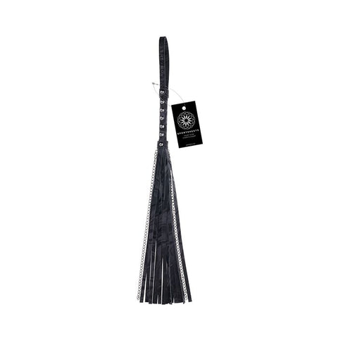 Sportsheets Velvet Noir Chain Flogger - Black Floggers - Paddles - Ticklers