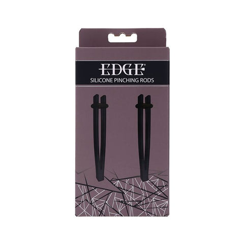 Edge Silicone Pinching Rods - Black Fetish