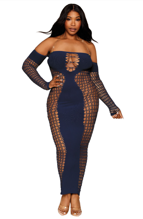 Denim Bodystocking Gown