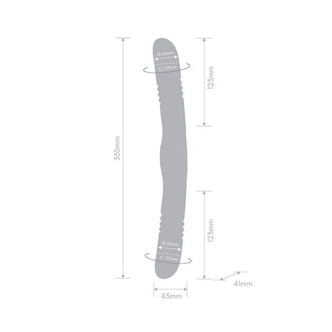 Together Double Delight Double-Ended Vibrating & Thrusting Vibrator - Purple Dongs & Dildos