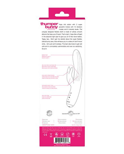 VeDo Thumper Bunny Rechargeable Dual Vibe - Pretty in Pink