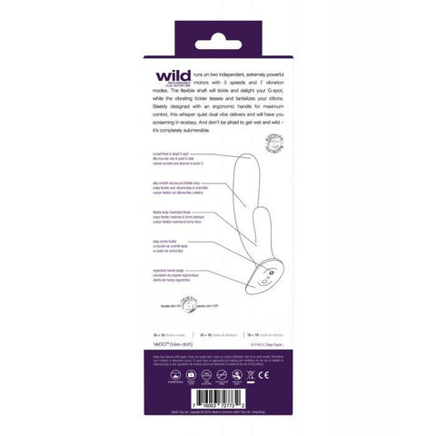 VeDO Wild Rechargeable Dual Vibe - Purple