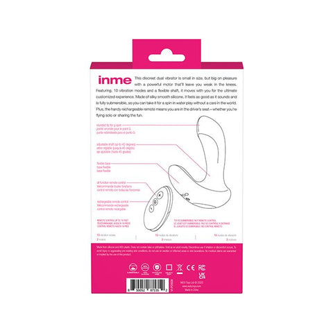 VeDO Inme Rechargeable Dual Vibe w/Remote Control Vibrators