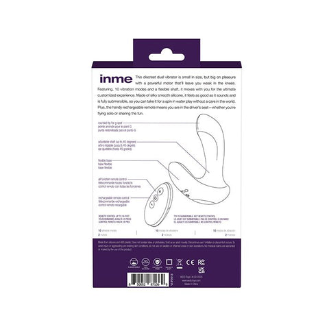 VeDO Inme Rechargeable Dual Vibe w/Remote Control Vibrators