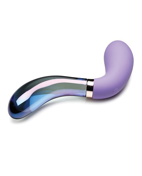 Prisms Vibra-Glass 10x Dual Ended G Spot Silicone/Glass Vibrator - Pari Vibrators