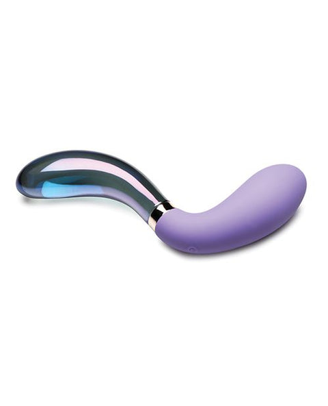 Prisms Vibra-Glass 10x Dual Ended G Spot Silicone/Glass Vibrator - Pari Vibrators