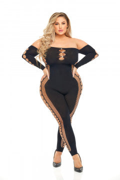 Diamond Bodystocking - Black