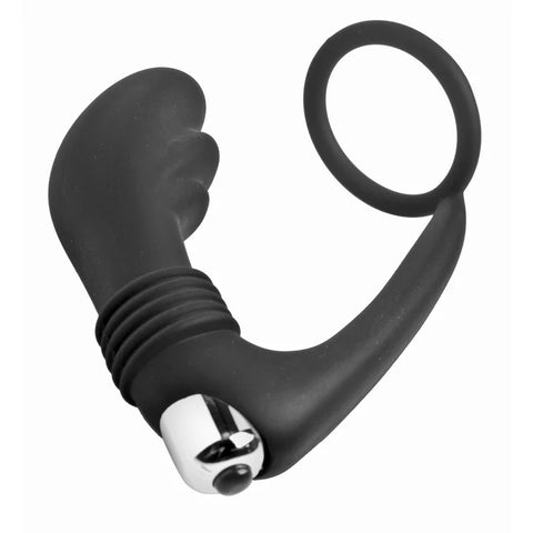 Prostatic Play Nova Silicone Cock Ring And Prostate Vibe