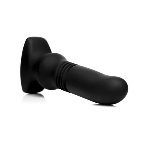 Silicone Vibrating & Thrusting Plug With Remote Control