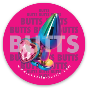 Butts 2"x2" Sticker